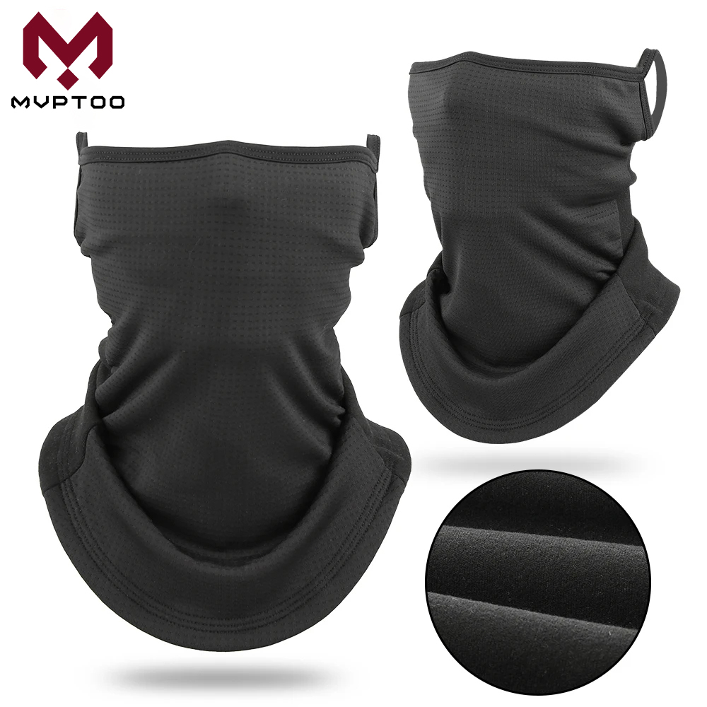 Neck Warmer Tube - 冬暖かいバンダナハーフフェイスマスクハングイヤーネックウォーマーゲートルチューブスカーフ防風スキー釣りネッカチーフヘッドバンド男性女性