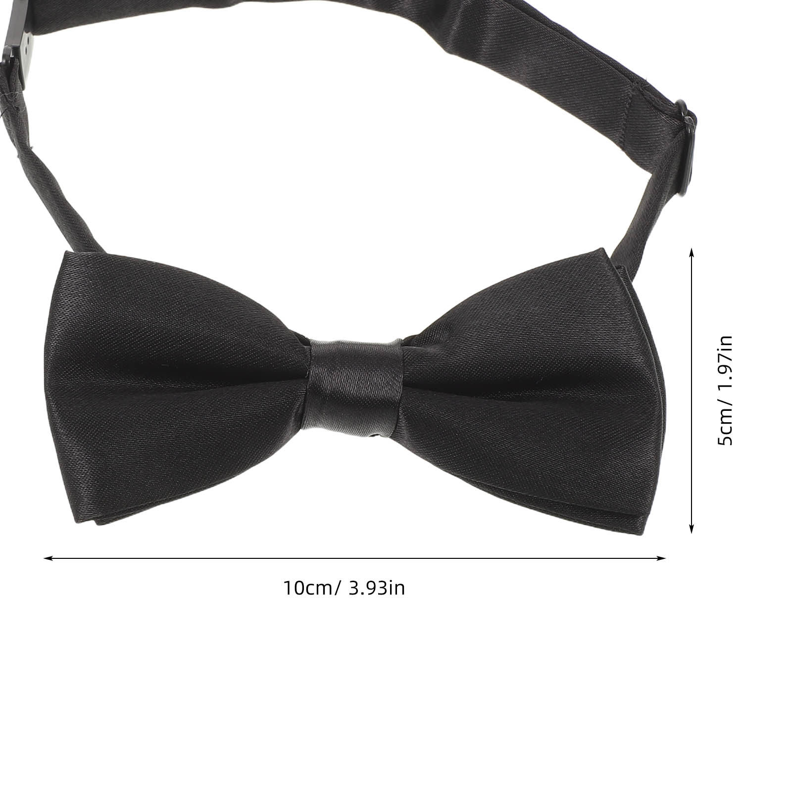 調整可能なプレタイドボーイズ蝶ネクタイ ブラック 無地 幼児 - Bow Tie Pre Tied のレビューと価格