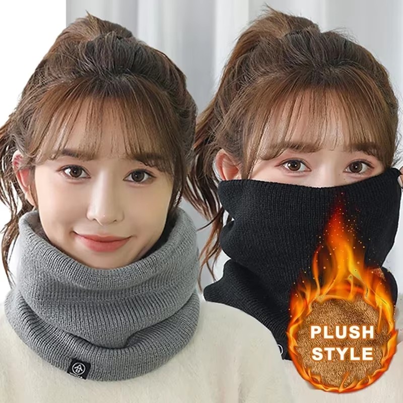 ファッション女性ニットスカーフソリッドカシミヤのような冬のラ - Muffler Men Wool のレビューと価格