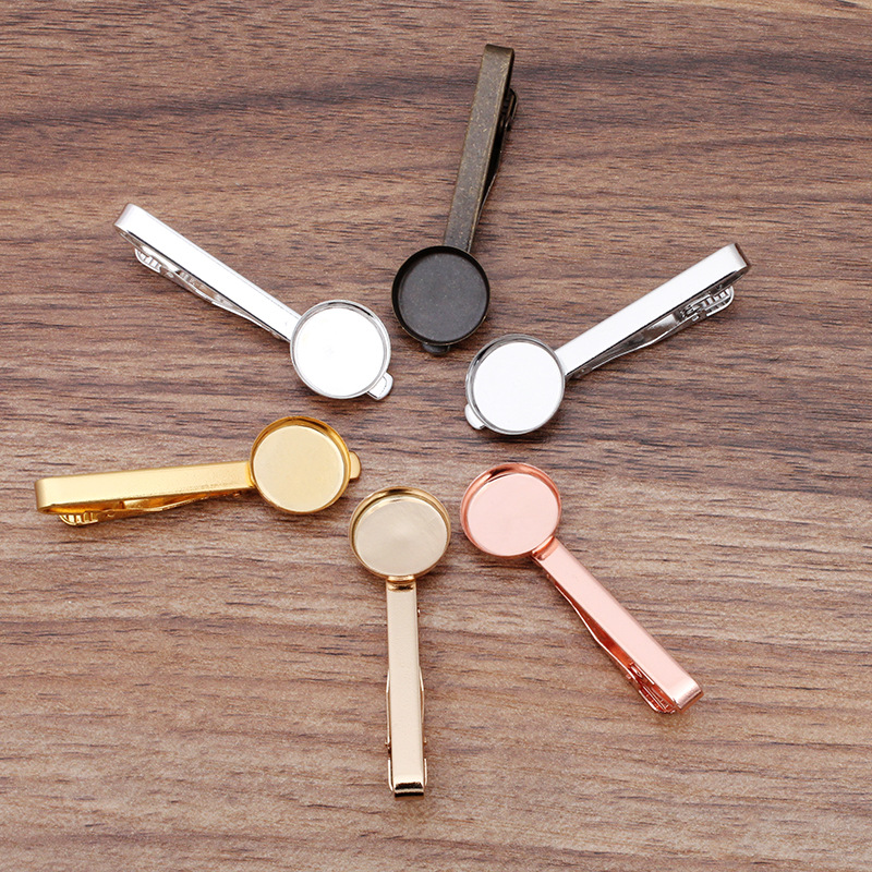 50個入りカラーネクタイクリップ、16mm丸型ディープベゼル - Tie Bar Set Gift のレビューと価格