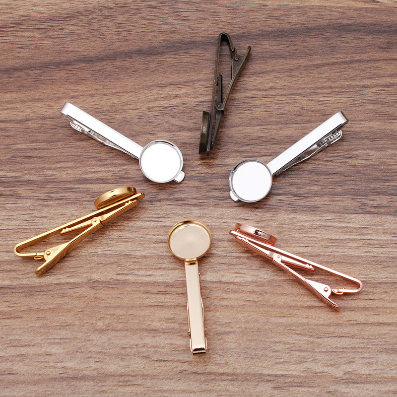 50個入りカラーネクタイクリップ、16mm丸型ディープベゼル - Tie Bar Set Gift のレビューと価格