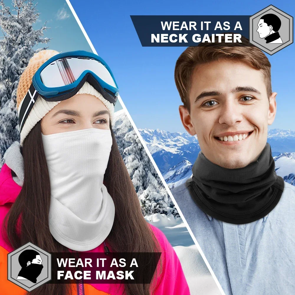 冬暖かいバンダナハーフフェイスマスクハングイヤーネックウォー - Neck Warmer Tube のレビューと価格