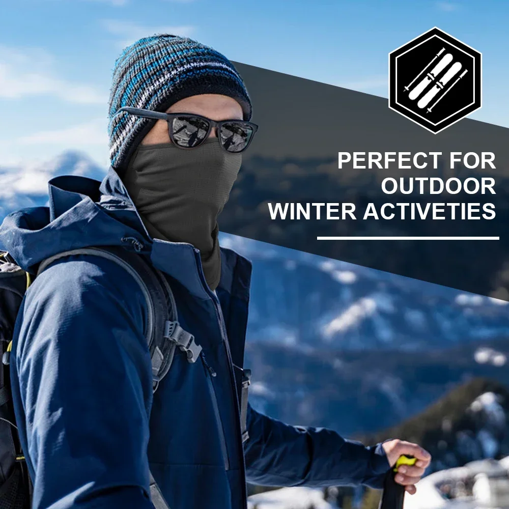 冬暖かいバンダナハーフフェイスマスクハングイヤーネックウォー - Neck Warmer Tube のレビューと価格