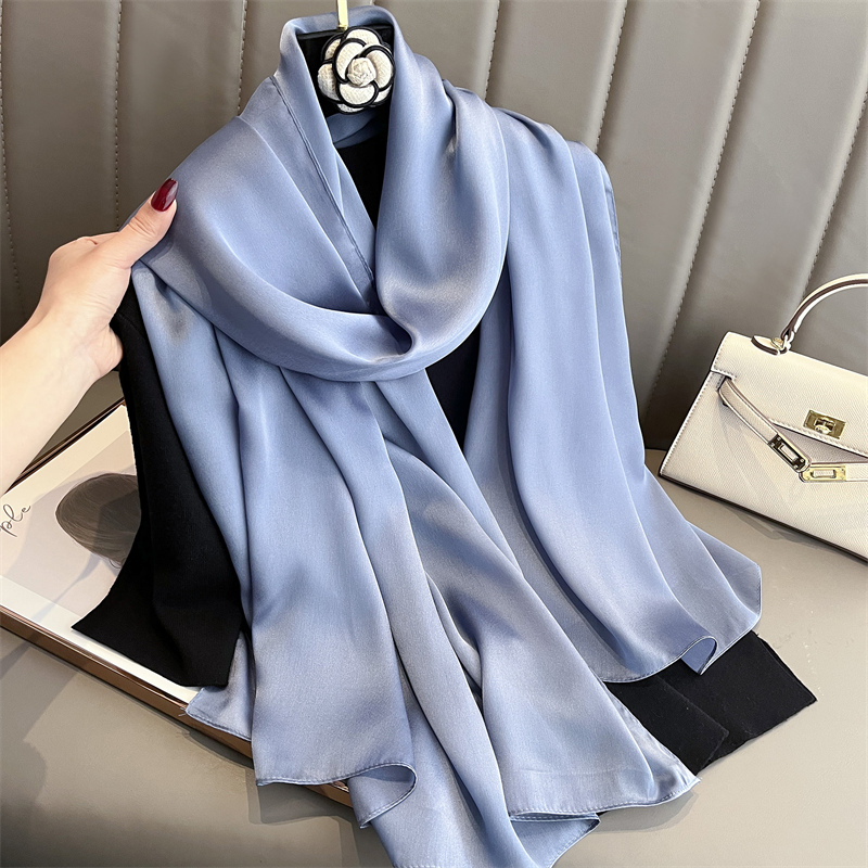 2024 高級ブランド春大ロングパシュミナ女性スカーフ固体シ - Scarf Silk Square のレビューと価格