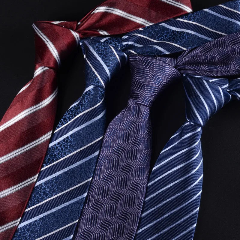 シルク100% のメンズネクタイドレスビジネス新郎結婚式職業 - Silk Tie Striped のレビューと価格