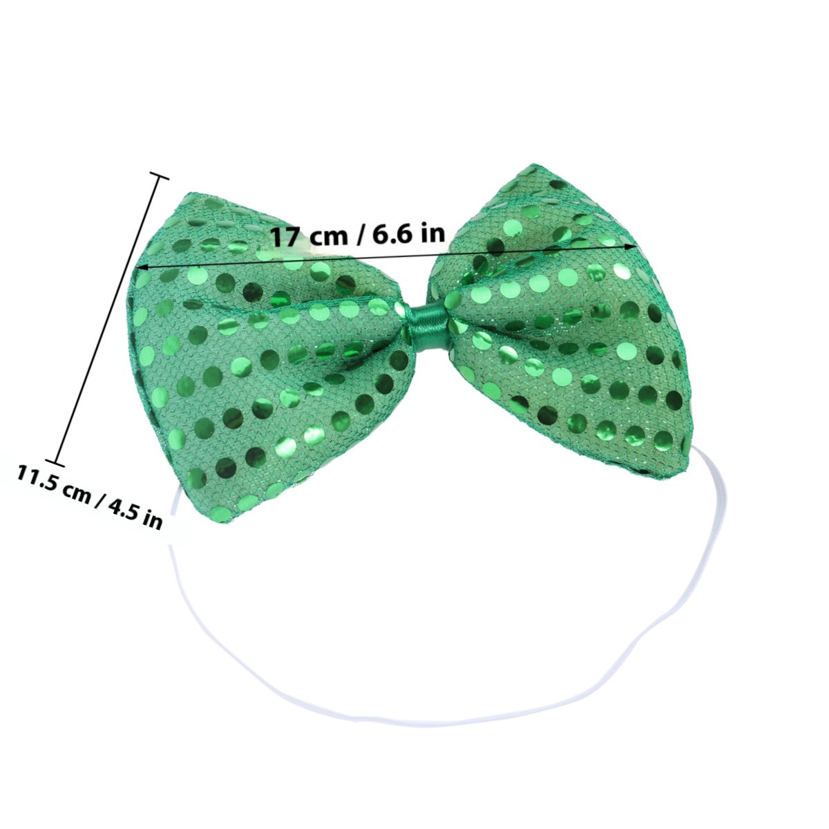 グリーンファッション、スパンコール付き、リボン結び、サイズ調 - Bow Tie Pre Tied のレビューと価格