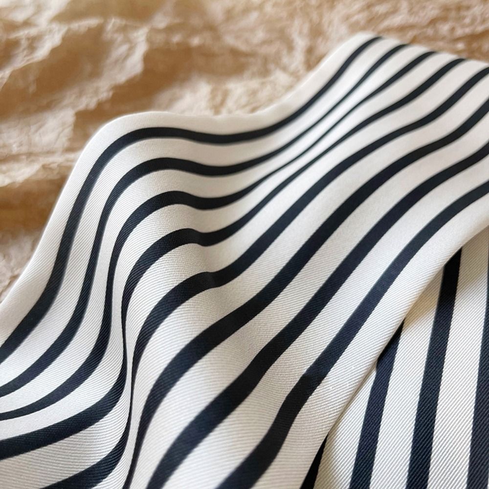 ネッカチーフ ネクタイ ストライプ柄 女性用ショール プリン - Silk Tie Striped のレビューと価格