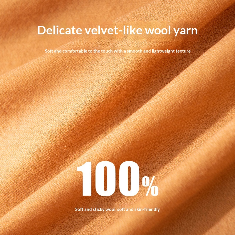 100%ウールスカーフ 超ソフトな大型バンダナ 冬用アクセサ - Pashmina Wrap Large のレビューと価格