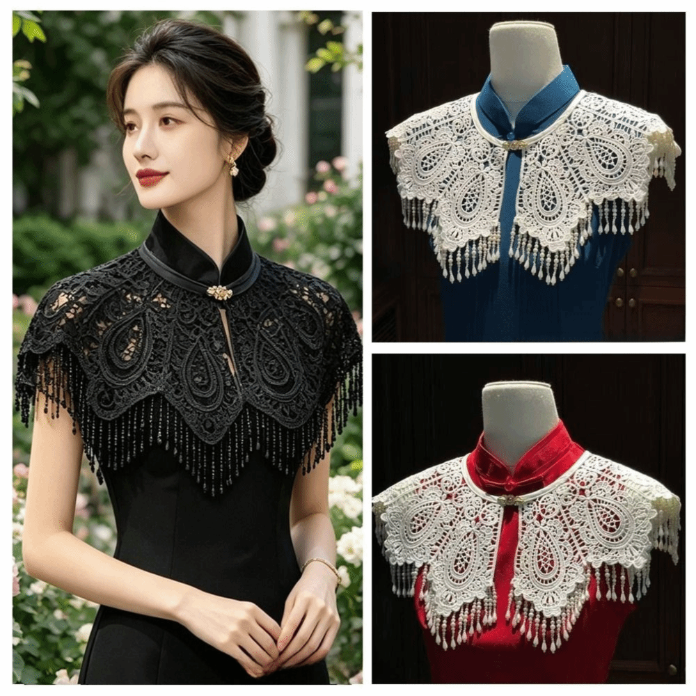 ポリエステル製チャイナドレスショール、新しい中国風レトロタッ - Stole Wedding Shawl のレビューと価格